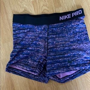 Nike pro spandex shorts
